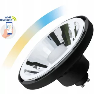 Wojnarowscy LED Ściemniana żarówka AR111 GU10/10W/230V 3000-6500K Wi-Fi Tuya czarna - Żarówki LED - miniaturka - grafika 1