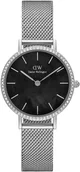 Zegarki damskie - Zegarek Daniel Wellington DW00100661 Lumine Bezel Sterling Black MOP 28 mm - - miniaturka - grafika 1