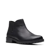 Botki damskie - Clarks Clarkwell Demi E [black leather] - rozmiar 41.5 - miniaturka - grafika 1
