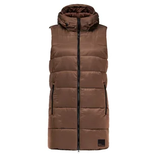 Damska Kamizelka pikowana JACK WOLFSKIN EISBACH VEST W 1206991-5141 – Brązowy - Kamizelki damskie - miniaturka - grafika 1