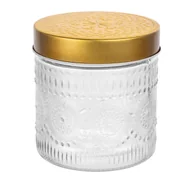 Pojemniki kuchenne - Pojemnik okrągły złoto Daisy 11.5 x 17 cm - miniaturka - grafika 1