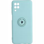 Etui i futerały do telefonów - Bizon Etui Case Silicone Ring Galaxy A12 / M12 turkusowe BCSRGALM12LCN - miniaturka - grafika 1