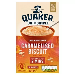 Płatki owsiane Quaker Caramelised Biscuit 334g - Płatki śniadaniowe i musli - miniaturka - grafika 1