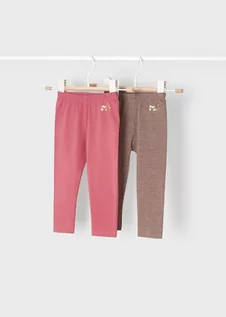 Spodnie i spodenki dla dziewczynek - Komplet 2 X Leginsy Basic - grafika 1