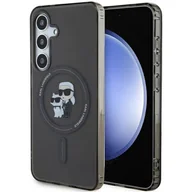 Etui i futerały do telefonów - Karl Lagerfeld KLHMS24SHGKCNOK S24 S921 czarny/black hardcase IML Karl&Choupette MagSafe - miniaturka - grafika 1
