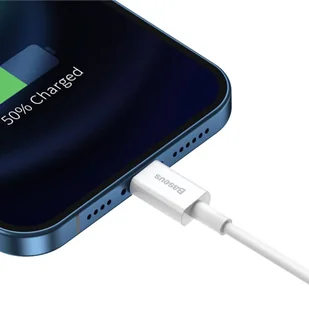 Baseus Superior kabel USB - Lightning 2,4A 0,25 m Biały (CALYS-02) - Kable USB - miniaturka - grafika 8