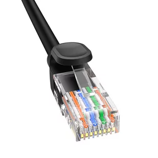 Kabel sieciowy Baseus Ethernet CAT5, 1m (czarny) - Kable miedziane - miniaturka - grafika 4