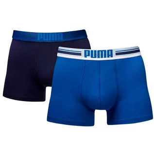 Bielizna sportowa męska - Bokserki treningowe męskie Puma Placed Logo Boxer 2 pack - grafika 1