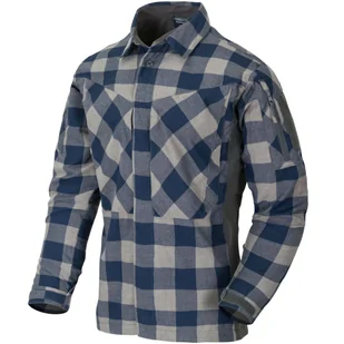 Koszula Helikon MBDU Flannel Shirt - Slate Blue Checkered - Koszule męskie - miniaturka - grafika 1