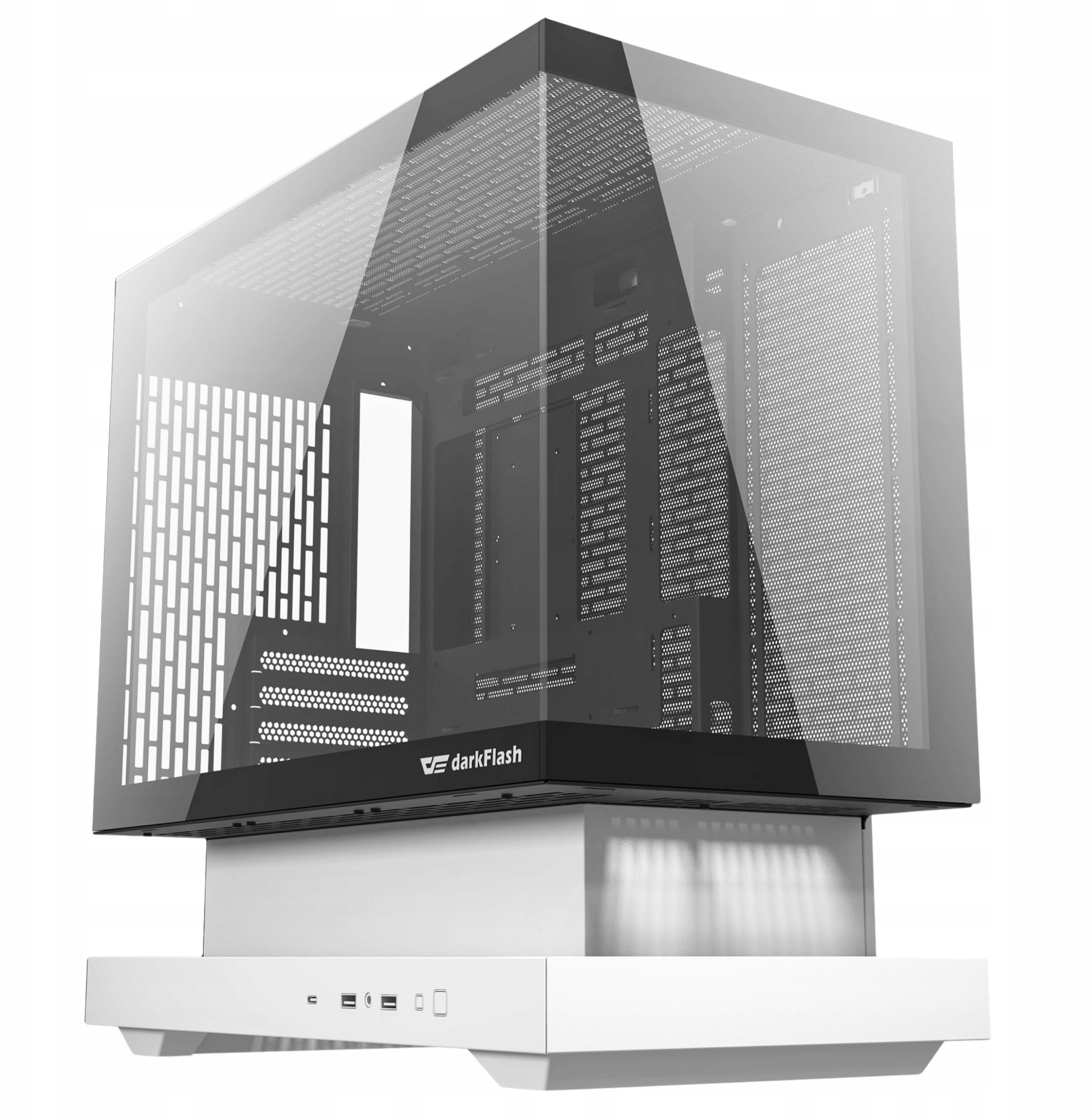 Darkflash F1 computer case White + 6 ARGB fans F1 White + 6 fans