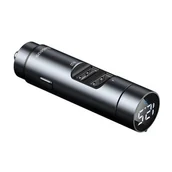 Transmitery FM - Baseus Ładowarka transmiter FM Bluetooth QC 3.0 2x USB 3.1A Dark grey CCNLZ-0G - miniaturka - grafika 1