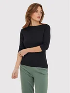 Bluzki damskie - Vero Moda Bluzka Panda 10274133 Czarny Regular Fit - miniaturka - grafika 1
