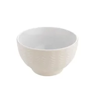 Miski i półmiski - Salaterka Basima 14 cm sweterkowa kremowy - miniaturka - grafika 1