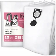 Worki do odkurzaczy - 20x Worek do Odkurzacza Metabo Asr 50 L Sc Syntetyczny Pojemny Mocny G9 - miniaturka - grafika 1