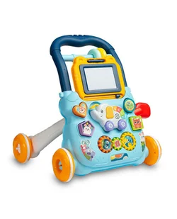 Zabawka Edukacyjna - Pchacz Zoo Blue - Chodziki - miniaturka - grafika 1