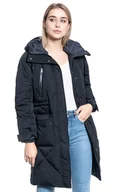 Kurtki damskie - Damska Kurtka Zimowa Lee Elongated Puffer Black L56Fmk01-L - miniaturka - grafika 1
