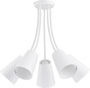 Lampy sufitowe - TK Lighting Plafon sufitowy nowoczesny 5pł WIRE WHITE 2098 TKL2098 - miniaturka - grafika 1