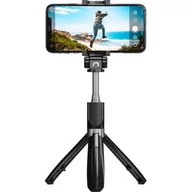 Selfie stick - NATEC NATEC Selfie stick tripod bezprzewodowy Alvito BT 4.0 Czarny - miniaturka - grafika 1