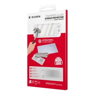 BigBen BigBen Switch OLED Szkło na ekran SWITCHOTEMPGLASS - Akcesoria do Nintendo - miniaturka - grafika 1