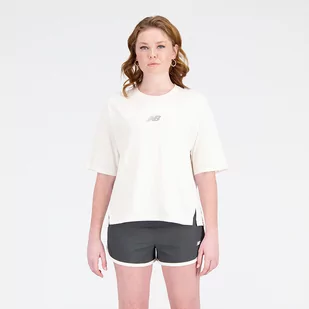 Koszulka damska New Balance WT31511GIE  biała - Koszulki i topy damskie - miniaturka - grafika 1