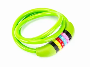 Zamknięcie na szyfr SL602 10x1000 /spirala/zielony et/logo ROMET - Zabezpieczenia do roweru - miniaturka - grafika 1