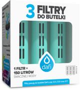 Wkłady filtrujące - Dafi ZESTAW 3 filtry do butelki filtrującej SOFT i SOLID turkusowy - miniaturka - grafika 1