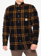 Odzież trekkingowa damska - Koszula Carhartt Roane Hooded Shirt Jac - black - miniaturka - grafika 1