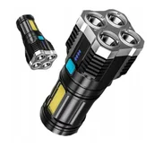 Latarki - Latarka wielofunkcyjna Ultra Lekka Akumulatorowa usb 5 led - miniaturka - grafika 1