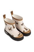 Buty dla dziewczynek - Liewood kalosze dziecięce Tekla Printed Rainboot kolor beżowy - miniaturka - grafika 1