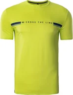 Koszulki męskie - Męska koszulka z krótkim rękawem Iq Cross The Line Corna lime punch rozmiar L - miniaturka - grafika 1