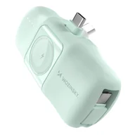 Powerbanki - Wozinsky WF16-YCS 5000mAh 15W Zielony - miniaturka - grafika 1