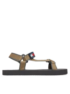 Tommy Jeans Sandały Tjm Casual Sandal EM0EM01563 Brązowy - Sandały męskie - miniaturka - grafika 1