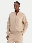 Bluzy damskie - Guess Bluza V5BQ15 KCX22 Beżowy Regular Fit - miniaturka - grafika 1