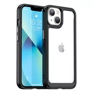 Etui i futerały do telefonów - Etui Outer Hybrid do Apple iPhone 14 - Czarny - miniaturka - grafika 1