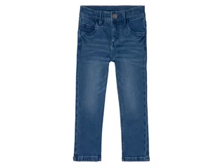Spodnie i spodenki dla chłopców - LUPILU LUPILU Jeansy chłopięce z bawełną, Slim Fit (86, Jasnoniebieski) - grafika 1