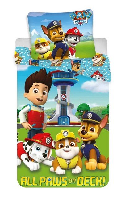 Pościel dziecięca 140x200 Psi Patrol Paw Poszewka 70x80 100% bawełniana