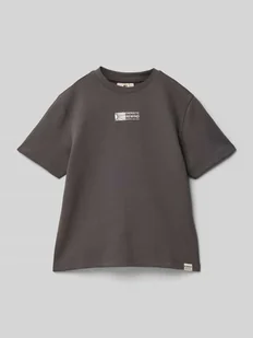 T-shirt z nadrukiem z logo - Koszulki dla chłopców - miniaturka - grafika 1