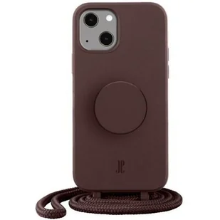 Just Elegance Etui PopGrip do Apple iPhone 13 Ciemnobrązowy - Etui i futerały do telefonów - miniaturka - grafika 1