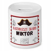 Skarbonki - Skarbonka 330 ml Dla Wiktora Syna Dziecka Prezent z Nadrukiem ze Zdjęciem - miniaturka - grafika 1