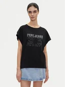Koszulki i topy damskie - Pepe Jeans T-Shirt Lira PL505996 Czarny Regular Fit - miniaturka - grafika 1
