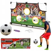 Piłki dla dzieci - ZESTAW PIŁKARSKI DLA DZIECI BRAMKA 71X119X56CM PIŁKA POMPKA MATA CELOWNICZA - miniaturka - grafika 1