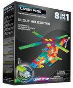 Klocki - Laser Pegs 8 in 1 Scout Helicopter PB2150B - miniaturka - grafika 1