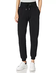 Urban Classics Damskie spodnie do biegania z czystej bio-bawełny ze ściągaczami na nogawce, spodnie sportowe dla kobiet z wysokim stanem, rozmiary XS - 5XL, czarny, M - Spodnie damskie - miniaturka - grafika 1