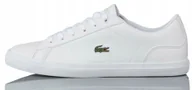 Buty sportowe damskie - Buty Lacoste Lerond Bl 21 1 Cuj Białe R-38 - miniaturka - grafika 1