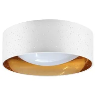 Lampy sufitowe - Sanico Tuluza 323163 plafon oprawa sufitowa 1x18W LED 4000K biały/złoty - miniaturka - grafika 1