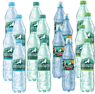 Woda mineralna RODOWITA z Roztocza MIX 16x 0,6 l - Woda - miniaturka - grafika 1