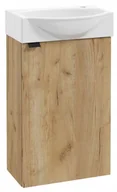 Szafki łazienkowe - Szafka łazienkowa z umywalką 60x40 cm wisząca dąb craft Parma - miniaturka - grafika 1