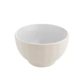 Miski i półmiski - Salaterka Basima 14 cm sweterkowa kremowy - miniaturka - grafika 1