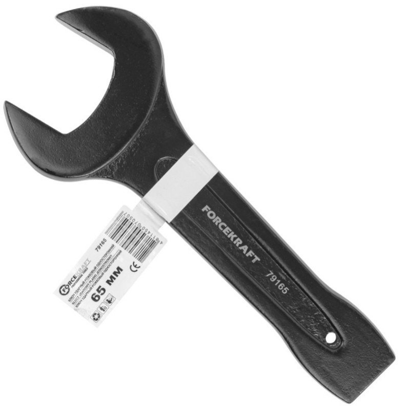 Klucz płaski do podbijania udarowy jednostronny 65mm stal CrMo FORCEKRAFT