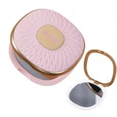 Lusterka do makijażu - eCarla, Lusterko kosmetyczne otwierane do torebki Różowe L15R - miniaturka - grafika 1